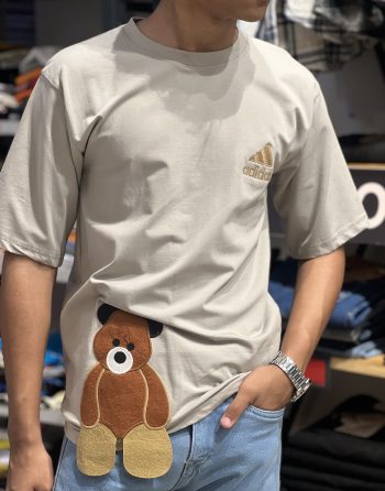 Beige Adidas Graphic T-Shirt