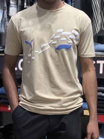 Beige Puma F1 Motorsport T-Shirt is