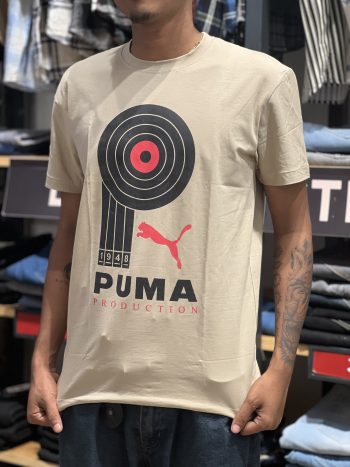Beige Puma Graphic T-Shirt