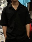 Black Cuban Collar Shirt