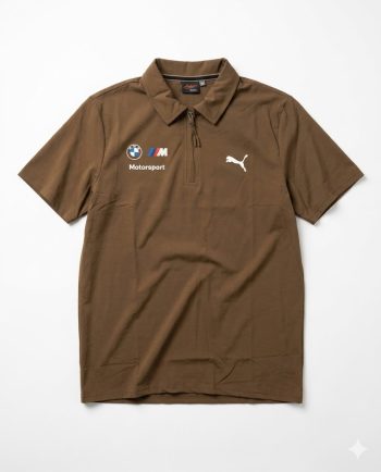 Brown Puma Motorsports Polo T-shirt