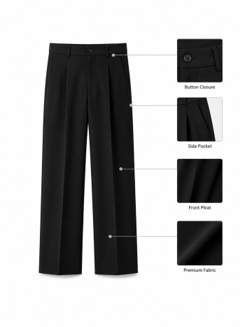 Korean Trousers (Black)
