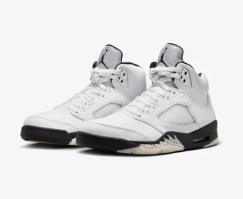 Nike Air Jordan 5 Retro White and Black
