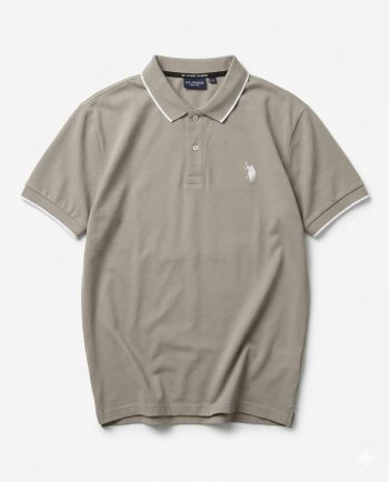 Grey Men Polo T-shirt