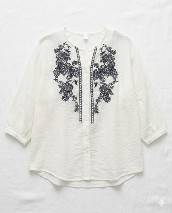 White Top with Embroidary
