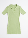 The Sage Ribbed Collared Mini