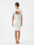 The Open-Back Ribbed Midi: Minimalist Elegance