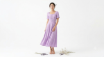 The Lavender Serenity Button-Down Midi