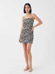 Bold Zebra Print Mini Dress