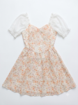 Romantic Meadow Puff Sleeve Midi Dress