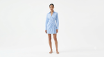 Chic Tailored Wrap-Style Shirt Dress