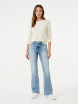 Aesthetic Light-Wash Flared Jeans