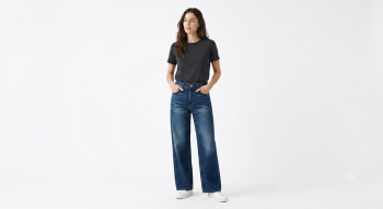 The Signature Wide-Leg Jean