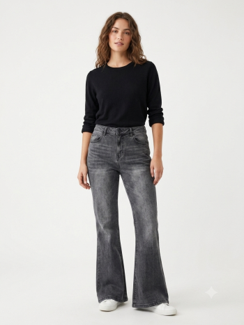 The Graphite Flare Denim