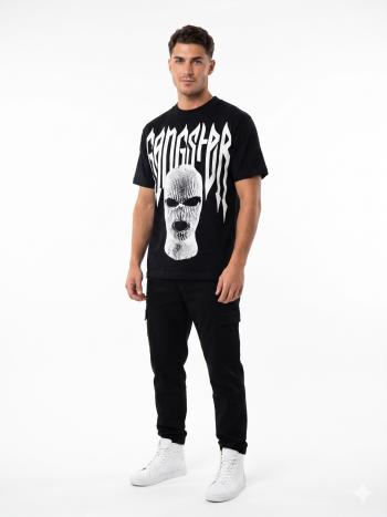 "GANGSTER" Balaclava Graphic Streetwear Tee