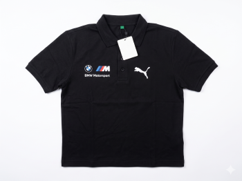 Official Puma x BMW M Motorsport Essential Polo Shirt - Black