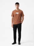 Nike Essential Central Swoosh Graphic Tee – Earth Brown