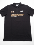 Puma Motorsport '46' Half-Zip Polo Shirt – Black