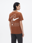Nike Heritage "Swoosh" Story Graphic T-Shirt - Earth Brown