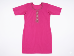 Elegant Fuchsia Pink Embroidered Kurta